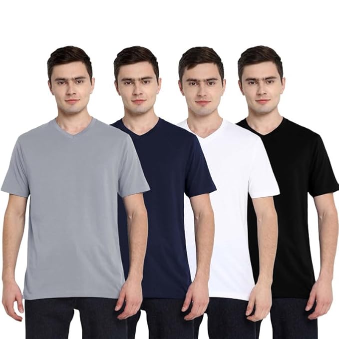 Aventura Outfitters Men's Regular Fit T-Shirt (Pack of 4)